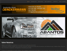 Tablet Screenshot of abantos-autoparts.com